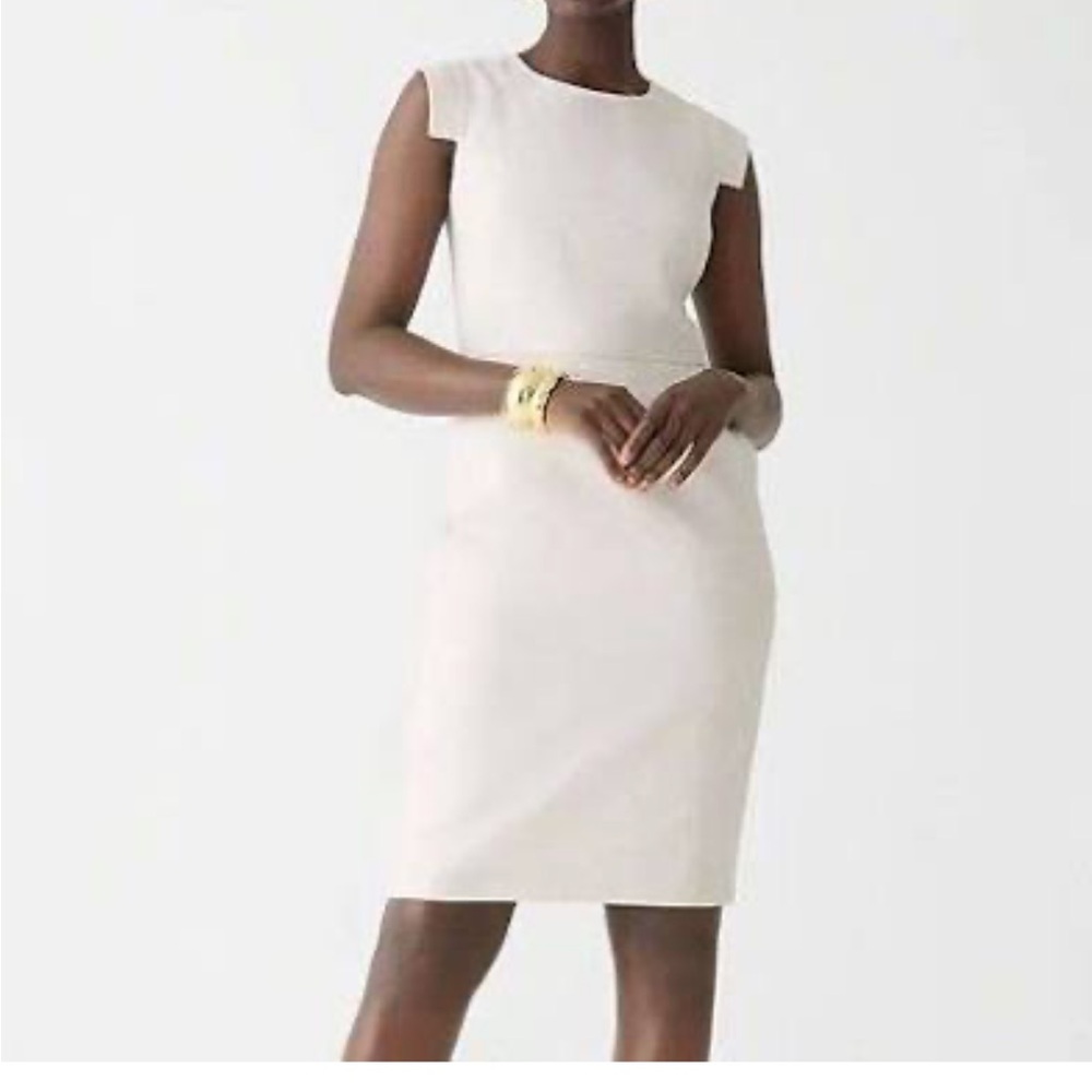 Jcrew cream resume dress